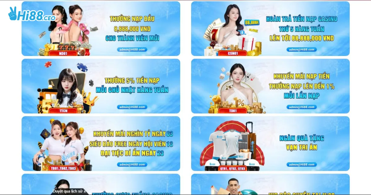 Cập Nhật Các Khuyến Mãi Mới Nhất Từ Hi88