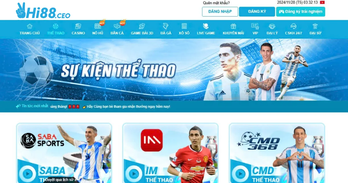 Thể Thao Hi88: Cá Cược Thể Thao Đầy Hấp Dẫn Và Tiện Lợi