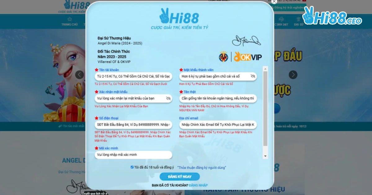 Hướng Dẫn Đăng Ký Tài Khoản Tại Hi88 Một Cách Dễ Dàng